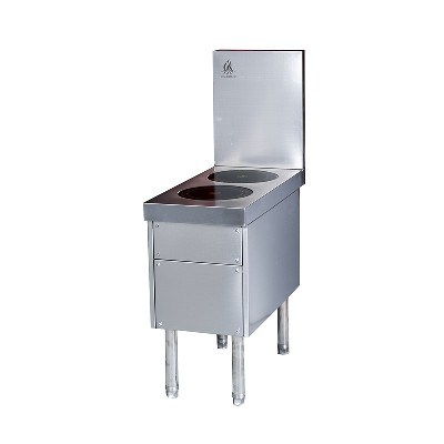 Double ended electromagnetic stove