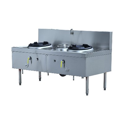 Energy saving double stir fry single tail gas stove