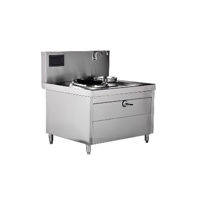 Single stir fry, single tail, electromagnetic stir fry oven