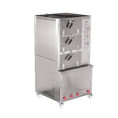 High speed multifunctional three door electric steaming and baking cabinet