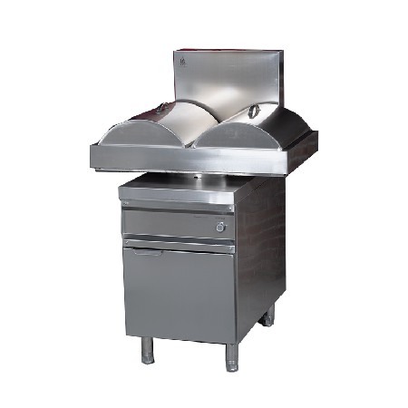 Double partition sausage powder furnace