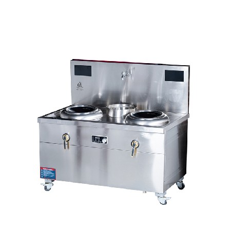 Electromagnetic double stir fry single tail stove