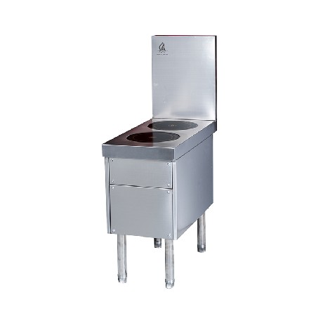 Double ended electromagnetic stove