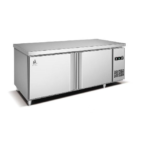 Two door direct cooling workbench refrigerator