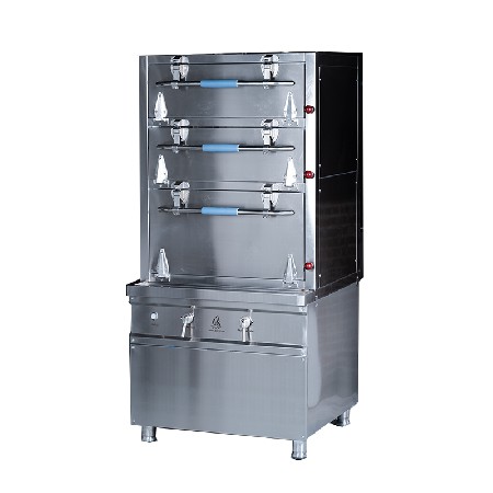 Three door six story energy-saving seafood steaming cabinet