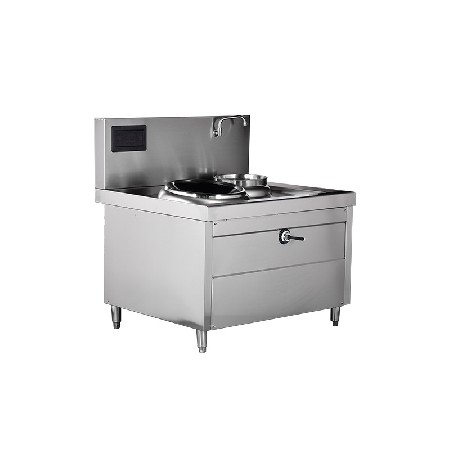 Single stir fry, single tail, electromagnetic stir fry oven